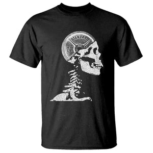 Funny Skeleton 45 lbs Plate Weight Lifting Gym Working Out T Shirt TS11 Black Print Your Wear