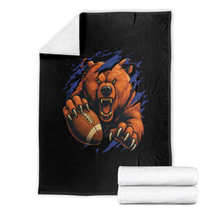 Funny CFB Game Day Throw Blanket Football Lover TS11 Black Print Your Wear