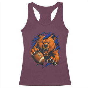 Funny CFB Game Day Racerback Tank Top Football Lover TS11 Maroon Print Your Wear