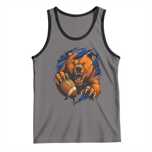 Funny CFB Game Day Tank Top Football Lover TS11 Deep Heather Black Print Your Wear