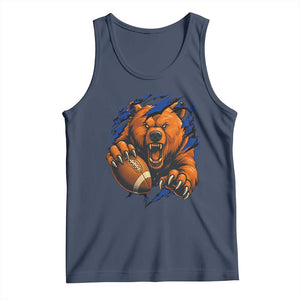 Funny CFB Game Day Tank Top Football Lover TS11 Navy Print Your Wear