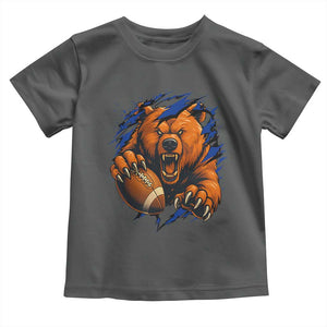 Funny CFB Game Day Toddler T Shirt Football Lover TS11 Dark Heather Print Your Wear