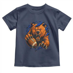 Funny CFB Game Day Toddler T Shirt Football Lover TS11 Navy Print Your Wear