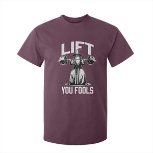 Funny Lift You Fools T Shirt For Kid Swole Wizard Weightlifting Bodybuilding Gym Fitness TS11 Maroon Print Your Wear