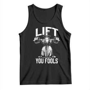 Funny Lift You Fools Tank Top Swole Wizard Weightlifting Bodybuilding Gym Fitness TS11 Black Print Your Wear