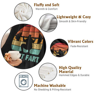 Dont Fart Fitness Gym Workout Weights Squat Humor Throw Blanket TS11 Print Your Wear