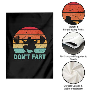 Dont Fart Fitness Gym Workout Weights Squat Humor Garden Flag TS11 Print Your Wear