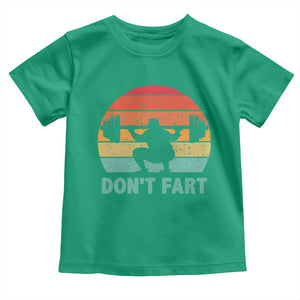 Dont Fart Fitness Gym Workout Weights Squat Humor Toddler T Shirt TS11 Irish Green Print Your Wear