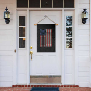 Fitness Gym Barbell Powerlifting Patriotic American Flag Garden Flag TS11 Print Your Wear