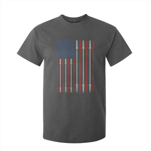 Fitness Gym Barbell Powerlifting Patriotic American Flag T Shirt For Kid TS11 Dark Heather Print Your Wear