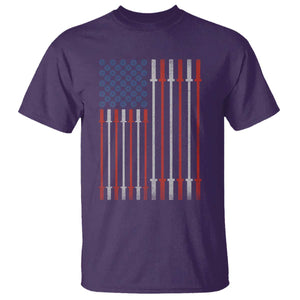 Fitness Gym Barbell Powerlifting Patriotic American Flag T Shirt TS11 Purple Print Your Wear