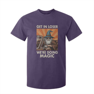 Funny Wizard RPG Gamer T Shirt For Kid Get In Loser We Are Doing Magic TS11 Purple Print Your Wear