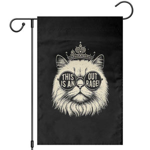 Dungeon Cat This Is An Outrage Garden Flag Funny Princess Kitten TS11 Black Print Your Wear