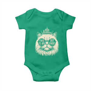 Dungeon Cat This Is An Outrage Baby Onesie Funny Princess Kitten TS11 Irish Green Print Your Wear