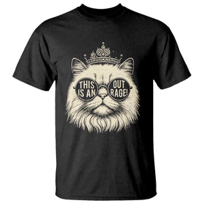 Dungeon Cat This Is An Outrage T Shirt Funny Princess Kitten TS11 Black Print Your Wear