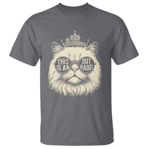 Dungeon Cat This Is An Outrage T Shirt Funny Princess Kitten TS11 Charcoal Print Your Wear