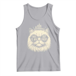 Dungeon Cat This Is An Outrage Tank Top Funny Princess Kitten TS11 Athletic Heather Print Your Wear