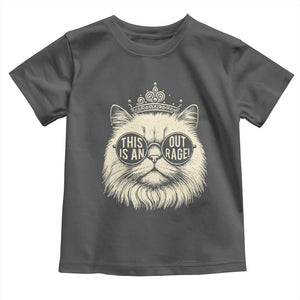 Dungeon Cat This Is An Outrage Toddler T Shirt Funny Princess Kitten TS11 Dark Heather Print Your Wear