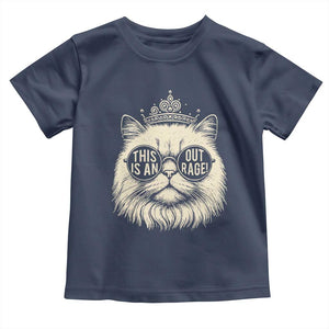 Dungeon Cat This Is An Outrage Toddler T Shirt Funny Princess Kitten TS11 Navy Print Your Wear