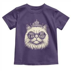 Dungeon Cat This Is An Outrage Toddler T Shirt Funny Princess Kitten TS11 Purple Print Your Wear