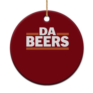Funny Chicago Beer Lover Ceramic Ornament Beer Day Drinking Party TS11 1pc Red Print Your Wear