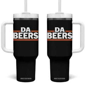 Funny Chicago Beer Lover Tumbler With Handle Beer Day Drinking Party TS11 One Size: 40 oz Black Print Your Wear