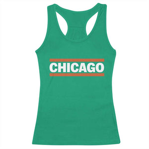 Chicago Racerback Tank Top Classic Retro City Illinois IL Lake Michigan Midwest Pride TS11 Irish Green Print Your Wear