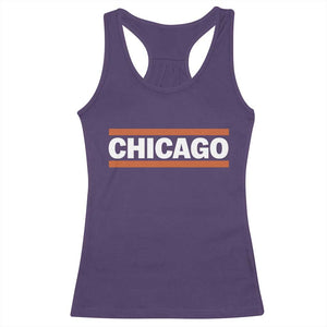 Chicago Racerback Tank Top Classic Retro City Illinois IL Lake Michigan Midwest Pride TS11 Purple Print Your Wear