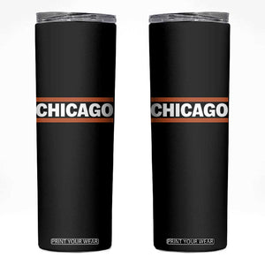 Chicago Skinny Tumbler Classic Retro City Illinois IL Lake Michigan Midwest Pride TS11 Black Print Your Wear