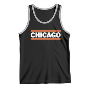 Chicago Tank Top Classic Retro City Illinois IL Lake Michigan Midwest Pride TS11 Black Athletic Heather Print Your Wear