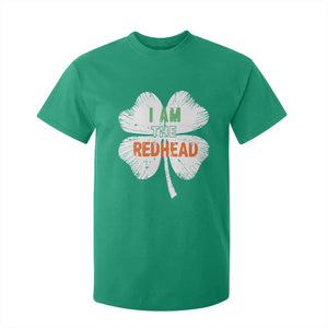 Funny Irish St Patrick's Day I Am The Redhead T Shirt For Kid Vintage Clover Shamrock TS11 Irish Green Print Your Wear