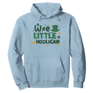 Funny St Patrick's Day Wee Little Hooligan Hoodie Shamrock TS11 Light Blue Print Your Wear
