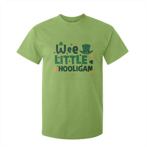 Funny St Patrick's Day Wee Little Hooligan T Shirt For Kid Shamrock TS11 Lime Print Your Wear
