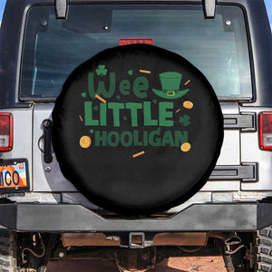 Funny St Patrick's Day Wee Little Hooligan Spare Tire Cover Shamrock TS11 No hole Black Print Your Wear