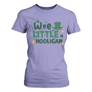 Funny St Patrick's Day Wee Little Hooligan T Shirt For Women Shamrock TS11 Violet Print Your Wear