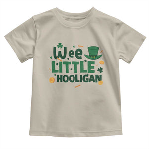 Funny St Patrick's Day Wee Little Hooligan Toddler T Shirt Shamrock TS11 Sand Print Your Wear