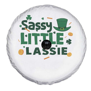 Funny St Patrick's Day Sassy Little Lassie Spare Tire Cover Shamrock TS11 Print Your Wear