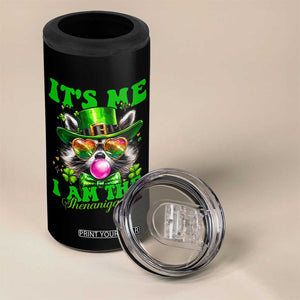 Funny It's Me I Am The Shenanigans 4 in 1 Can Cooler Tumbler St Patrick's Day Racoon Shamrock TS11 Print Your Wear
