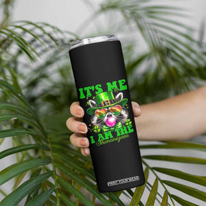 Funny It's Me I Am The Shenanigans Skinny Tumbler St Patrick's Day Racoon Shamrock TS11 Print Your Wear