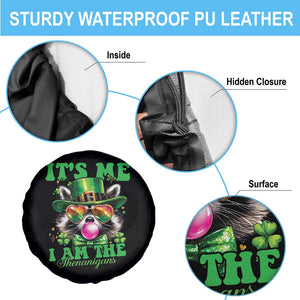 Funny It's Me I Am The Shenanigans Spare Tire Cover St Patrick's Day Racoon Shamrock TS11 Print Your Wear