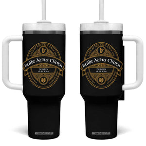 Dublin Ireland Tumbler With Handle Baile Atha Cliath Land Of The Free Since 1916 TS11 One Size: 40 oz Black Print Your Wear
