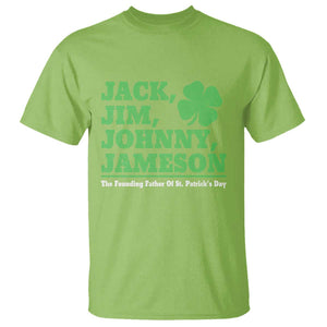 Funny St Patricks Day Irish Fathers Jack Jim Johnny Jameson T Shirt TS11 Lime Print Your Wear