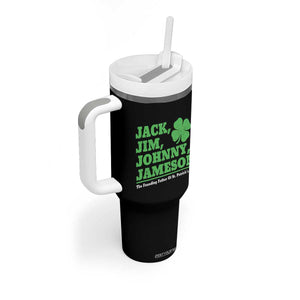 Funny St Patricks Day Irish Fathers Jack Jim Johnny Jameson Tumbler With Handle TS11 Print Your Wear