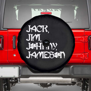 Jack Jim Johnny Jameson St Patricks Day Whiskey Shamrock Spare Tire Cover TS11 Black Print Your Wear