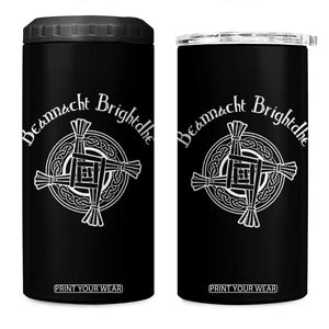 St Brigids Day 4 in 1 Can Cooler Tumbler Beannacht Brighdhe Gaelic Irish Imbolc TS11 One Size: 16 oz Black Print Your Wear