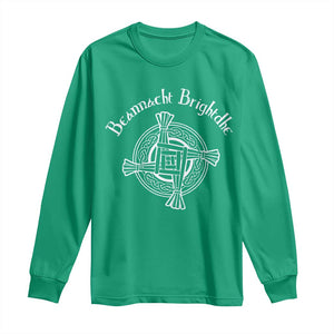 St Brigids Day Long Sleeve Shirt Beannacht Brighdhe Gaelic Irish Imbolc TS11 Irish Green Print Your Wear