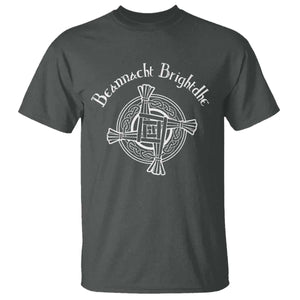 St Brigids Day T Shirt Beannacht Brighdhe Gaelic Irish Imbolc TS11 Dark Heather Print Your Wear
