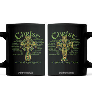 Christ St Patrick Pray For Us Christian Catholic Religious Celtic Cross Coffee Mug TS11 Black Print Your Wear