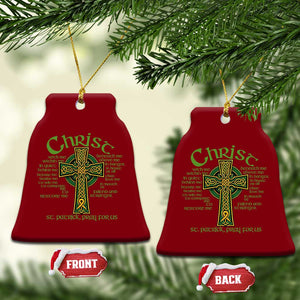 Christ St Patrick Pray For Us Christian Catholic Religious Celtic Cross Ceramic Ornament TS11 Print Your Wear