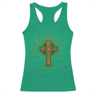 Christ St Patrick Pray For Us Christian Catholic Religious Celtic Cross Racerback Tank Top TS11 Irish Green Print Your Wear